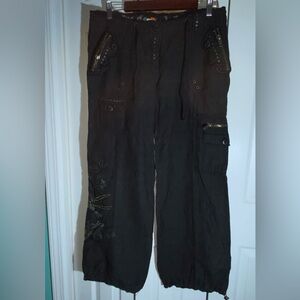 By Deep Los Angeles L. A. Y2K Style Cargo Pants L Grunge Utility  Unique AA11